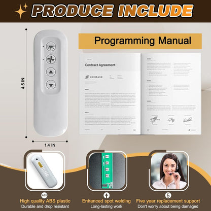 99813 for Hunter Fan Remote Replacement Only Fit for 434MHz 3-Speed 99814 and 99106 Hunter Fan Receivers, 3-Speed Ceiling Fan Hand Control, Dove Grey, Five Year Free Replacement(Holder not Included)