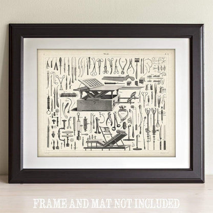 11x14 Vintage Medical Instruments - Unframed Art Print - Great Gift For Doctors and Nurses