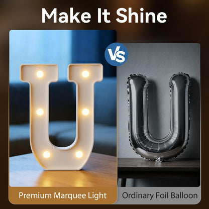 2026 Graduation Decorations PROUD OF U Light Up Letters, Proud of You Marquee Letters for High School College Congratulation Graduation Party Decor, Led Letter Sign for Class of 2026 Grad Party