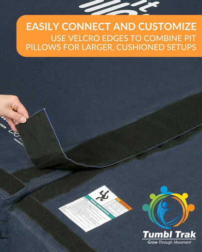 Sensory Crash Mat for Kids – Soft, Cushioned Landing with Low-Density Foam and Washable Denim Cover – Ideal for Sensory Rooms and Therapy (3FT X 4FT X 8IN)