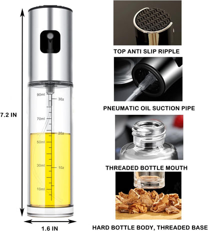 100ml Oil Sprayer for Cooking, Ideal for Air Fryer, Salad, BBQ, and Roasting