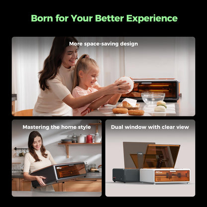 Creality Falcon A1 10W Laser Engraver, 80W Powerful Output, Fully Enclosed, 600mm/s Speed, HD Camera Auto Positioning, Pre-Assembled&Smart Material Recognition, Ideal for Wood & Metal, Class 1 Safety