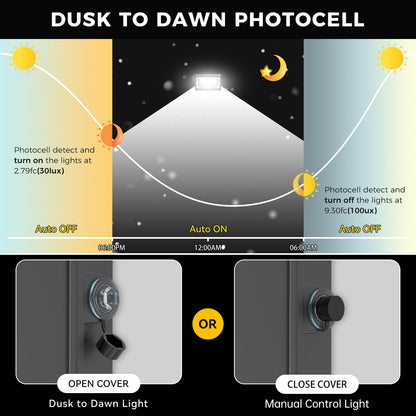 AIKVSXER 8 Pack 160W LED Wall Pack Light with Dusk to Dawn Photocell, 25,600LM 6000K Wall Pack LED Exterior Light, IP65 Outside Lighting [Eqv. 1000W HPS/HID] for Parking Lot, Yard AC120-277V