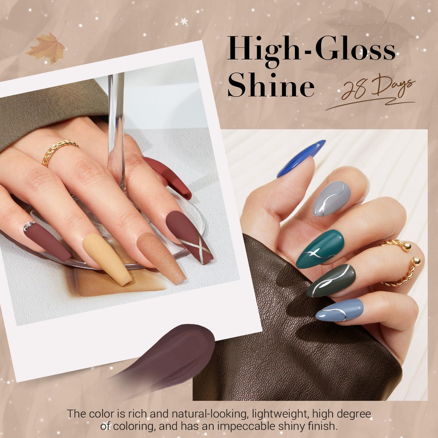 AZUREBEAUTY 31 Pcs Dip Powder Nail Kit 20 Colors Glitter Nude Brown Pink White Gray Dip Powder Liquid Set with Top/Base Coat Activator for French Nails Art Manicure DIY Salon Women Valentine's Gift