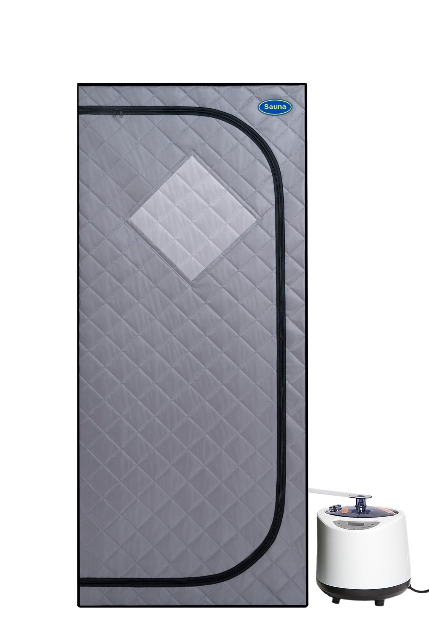 Gecheer Full-Size Portable Steam Sauna Tent for Home – Includes Steam Generator, Remote Control, Foldable Chair, Timer, 360° Steam Nozzles, FCC Certified, Easy Setup in 10 Minutes