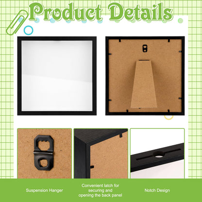 12x12 Traveler Adventure Shadow Box Frame Memory Box for Keepsakes Top Loading Shadow Keepsake Box with Slot for Concert Travel Ticket Stub Memory Wine Bottle Caps Shells Stamps, Creative Travel Gift