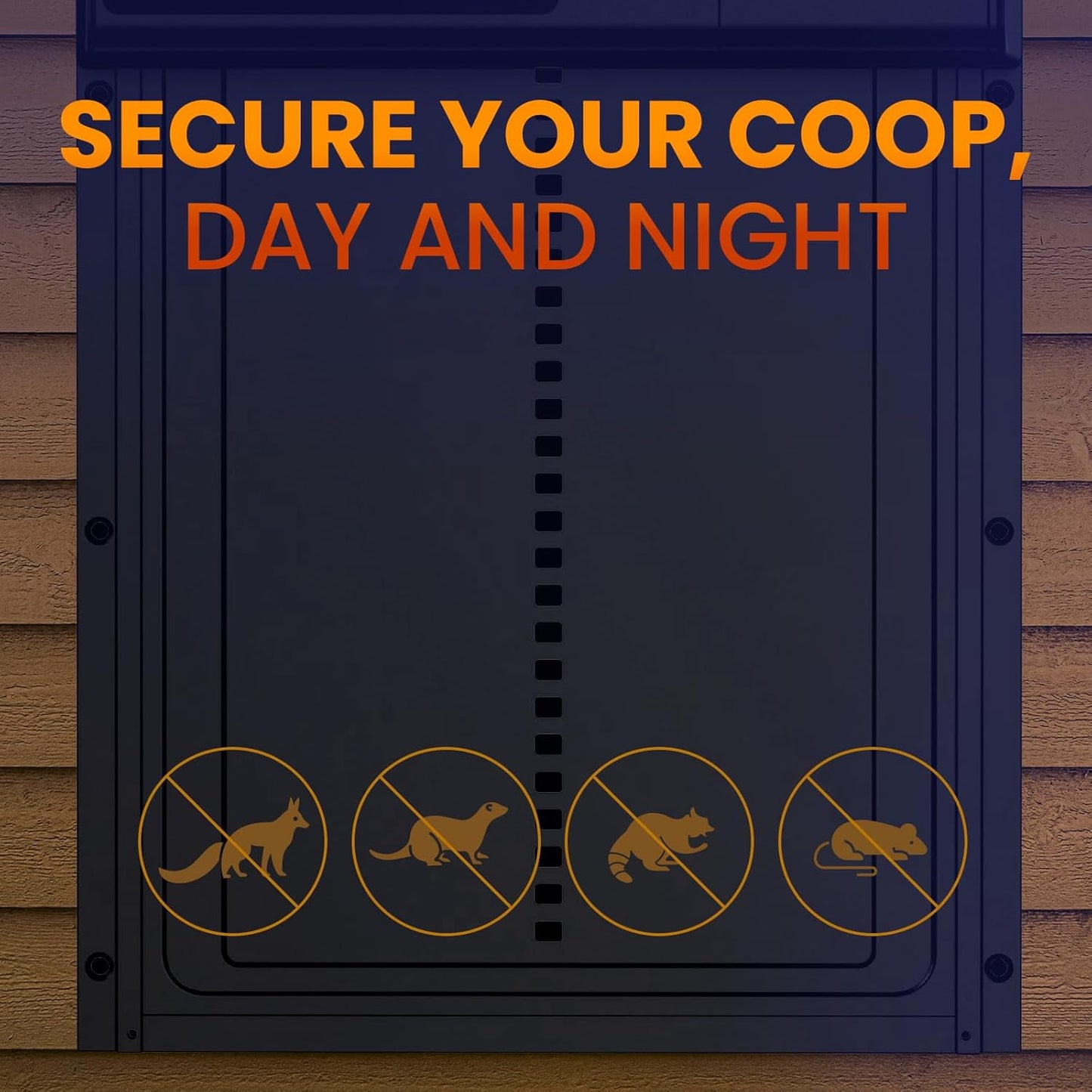 (3X Anti-Pinch 11" 9.4" Automatic Chicken Coop Door Coop Door Lite Battery Powered AA Included) Timer & Manual Modes