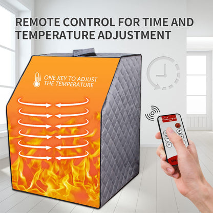 WEALTHOME Portable Sauna for Home - Steam Sauna Tent, Personal Sauna - Sauna Heater, Tent, Chair, Remote Included for Home Sauna - Enjoy Your Own Personal Spa
