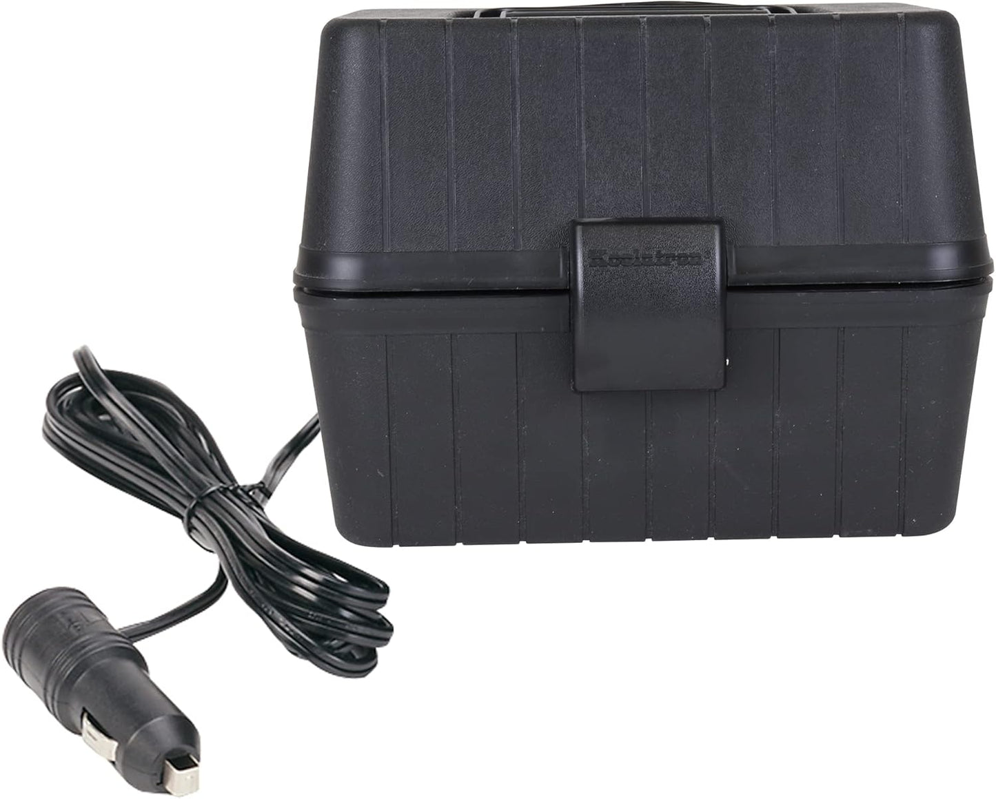 12V 1.6 (1.5 6 (1.8m) 300F (149C) Koolatron Heating Lunch Box Stove, Qt L) Black ft Power Cord Heats to Built-In Cord