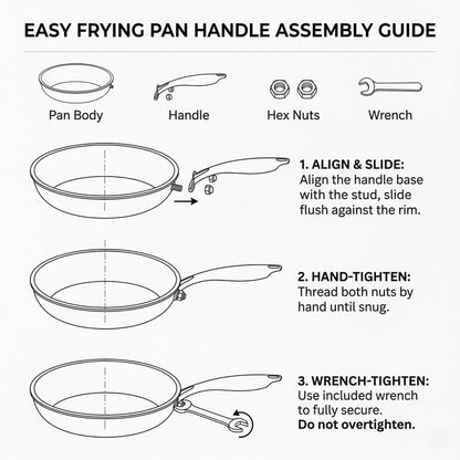 Legacy Culinaryware 12 Inch Tri-Ply Stainless Steel Hybrid Frying Pan with Lid - Ceramic Nonstick Skillet, Induction & Oven Safe 600°F, PFAS/PFOA Free Professional Clad Cookware