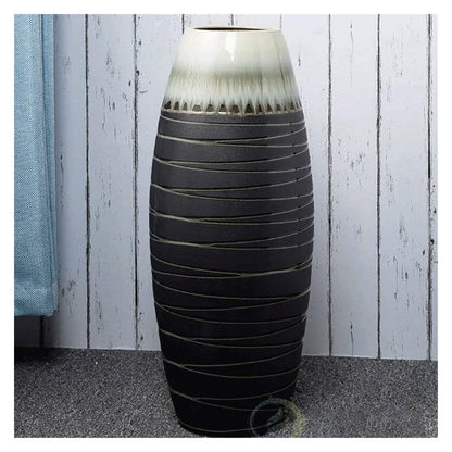 Sculpture Vase Vase Floor Ceramic Decorative Handcrafted Home Living Room Office Porch Corridor 60cm13cm13cm Crafts