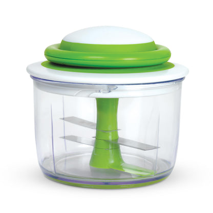 Chef'n VeggiChop Hand-Powered Food Chopper (Arugula), 5.5" x 5.5" x 5"