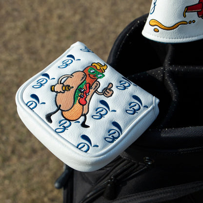 BAIRBRE Putter Covers Hotdog Mallet Putter Headcover Blade Putter Covers Leather Golf Headcover with Magnetic Golf Club Cover for All Brand (for Mallet Putter)