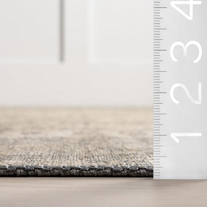 Nuloom Hillstone Collection Agnetha Grey/Taupe, 7'10" x 10', Vintage Medallion, Soft and Cozy, High Traffic, Stain Resistant, Easy Clean, Durable Area Rug for Bedroom, Living Room, Dining, Foyer