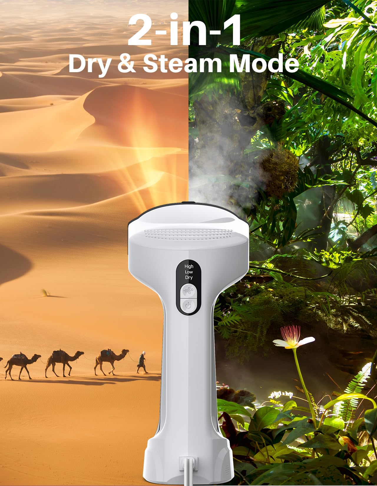 Sweepulire Vacuum Steamer for Clothes, 3500Pa Suction, Steam & Dry,110-120V