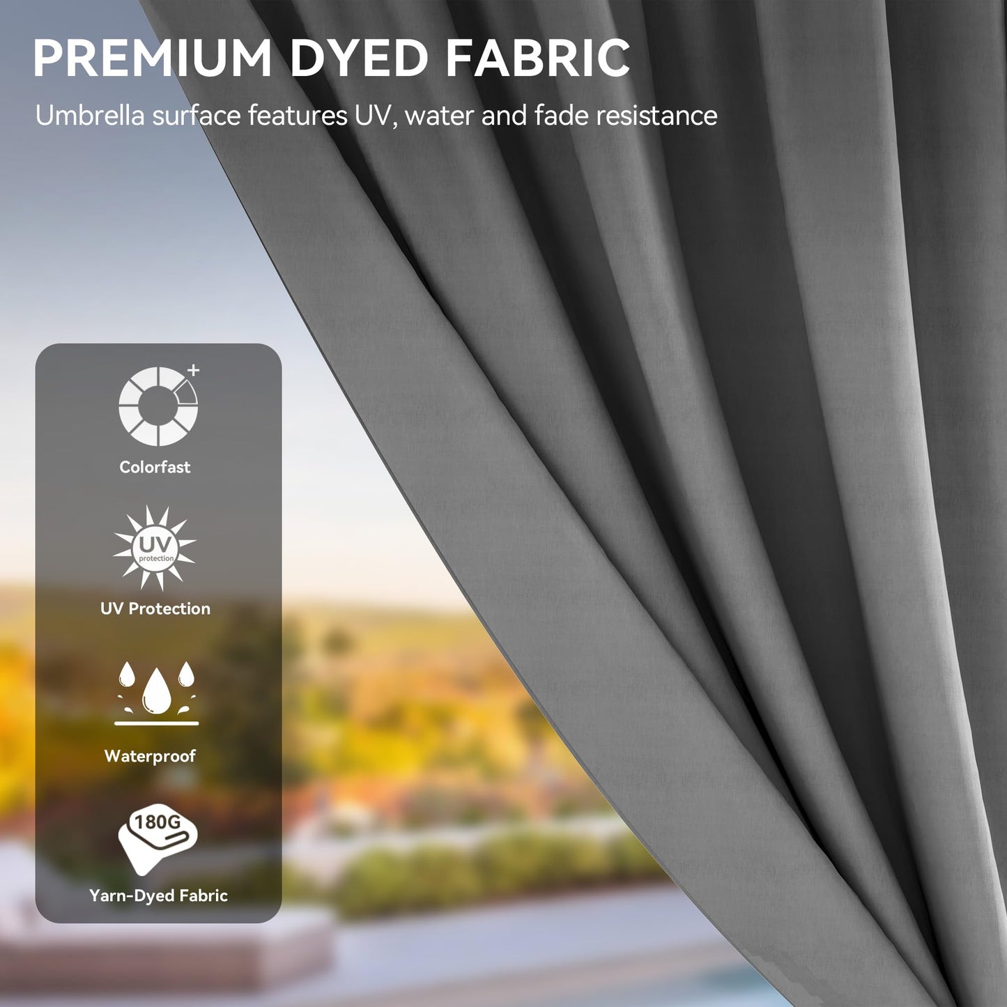 YITAHOME 12x16ft Hardtop Gazebo with Nettings and Curtains, Heavy Duty Double Roof Galvanized Steel Outdoor Combined of Vertical Stripes Roof for Patio, Backyard, Deck, Lawns, Gray