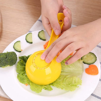 Yellow Rice Paddle Scoop Mold for Rice Ball Making - Non-stick Sushi Mold - Kitchen Gadget for Home and Restaurant