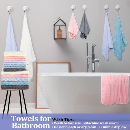 20 Set 5 5 10 Mixweer Pcs Bath Towel and Washcloths for Bathroom Includes Bath Towels Hand Towels Washcloths, Soft