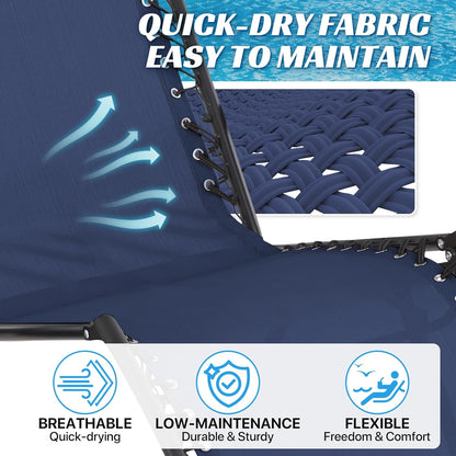 21" 63" Ostlttyn Zero Gravity Chair Replacement Fabric Kit, W x L Repair Cloth with Replacement Bungee Cord for Anti