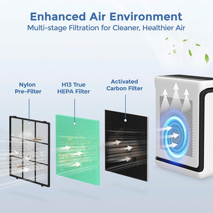 Vital 200S Replacement Filter, Compatible with LEVOIT Vital 200S Air Purifier, 3-in-1 H13 True HEPA, 2-Pack