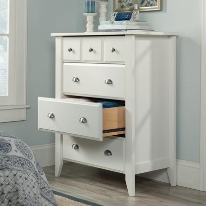 Sauder Shoal Creek Bedroom 4-Drawer Chest, in Soft White finish