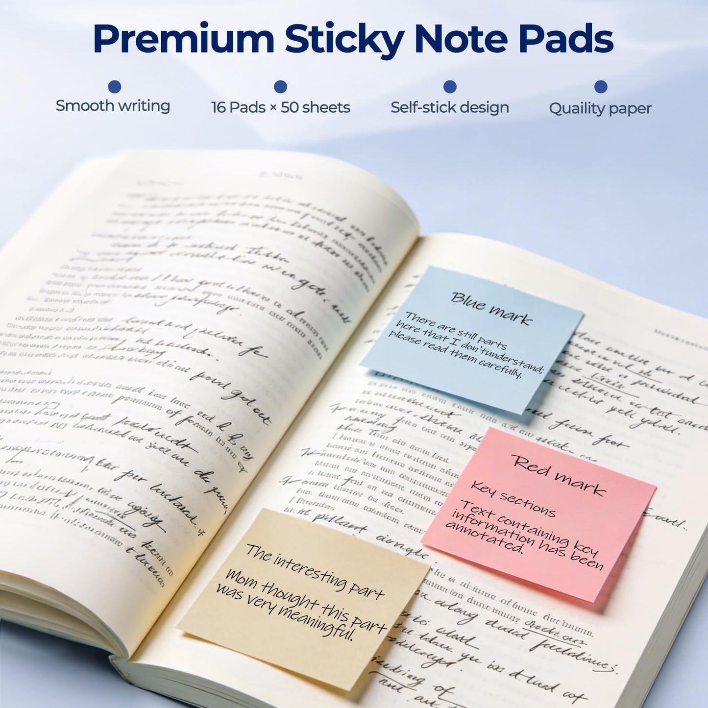 Nicpro Cute Spiral Notebook Stationary Set For Women, Bible Journal Set, 3PCS A5 Spiral Notebook, 5 Gel Pens, 5 Refills, 800 Sticky Notes, Gift Box, Aesthetic Gift Set for Study Office School Supplies