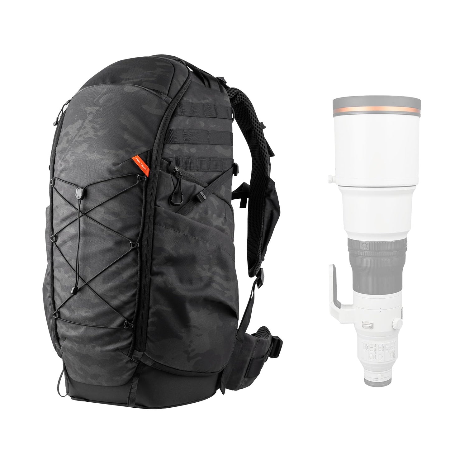 PGYTECH OnePro Super Telephoto Lens Backpack for DSLR and Sony, Nikon, 600/800mm Lens, Professional Photography ST Backpack Canon DSLR with up to 1200 mm, Camera Bag Travel Camera Carrying Case