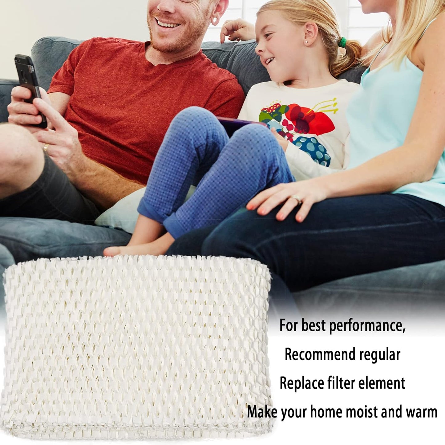 HIFROM 4Pack Replacement Humidifier Wick Filters for Kaz & Vicks 3020 V3100 V3500 V3600 V3800 V3900 Honeywell HCM-300T