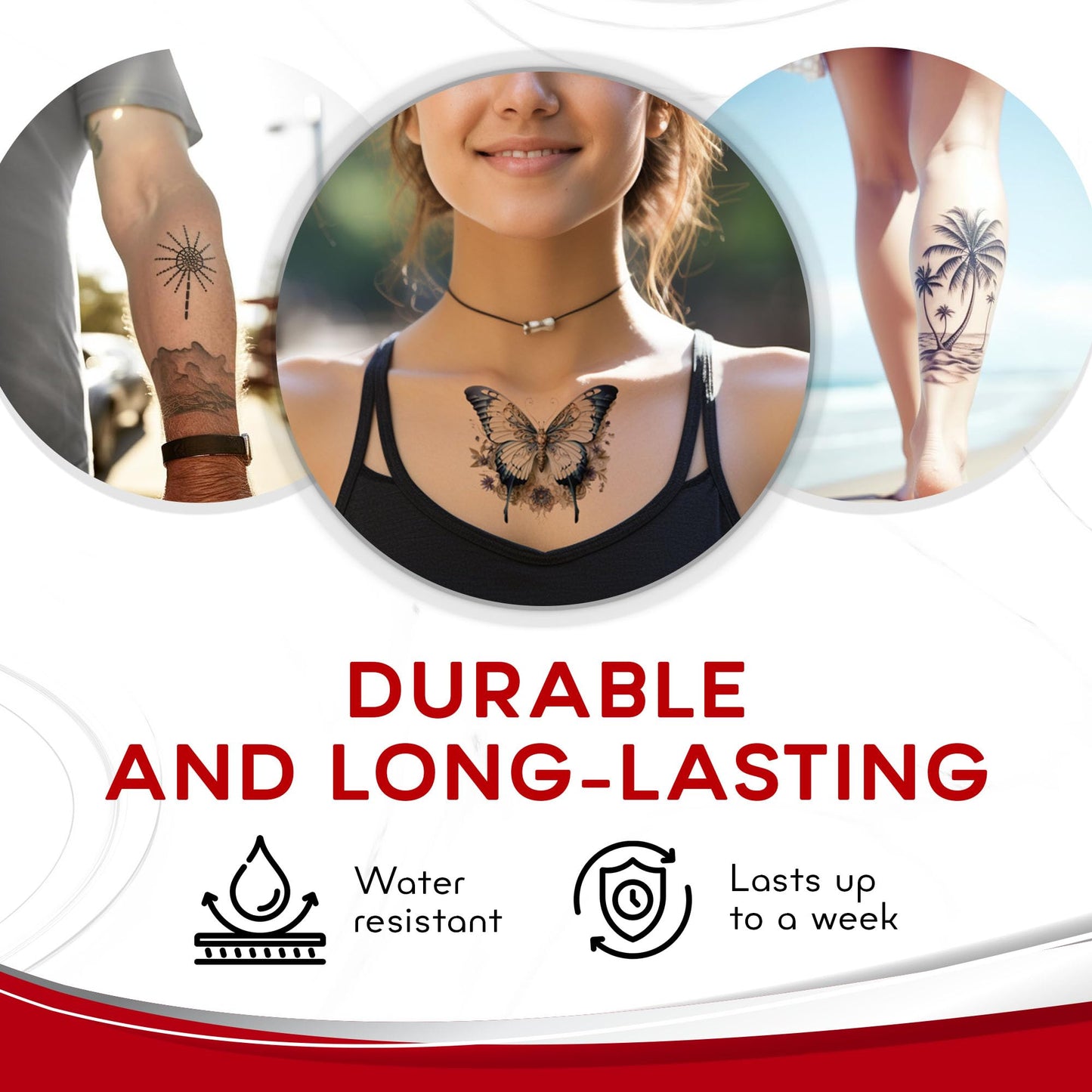 BubblePop! Printable Temporary Tattoo Paper for Laser Printer - Skin-Safe, Water-Resistant Tattoo Paper for Printer - Make Your Own Temporary Tattoos with Blank 8.5x11” Sheets - 10 Set