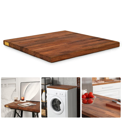 24"x25" Butcher Block Countertop, DIY Solid Walnut Wood Countertop, 1.5'' Thick Waterproof Table Top, Used as Cutting Board, Office Desk Tops, Dining Room Tables, Laundry and Kitchen Countertop