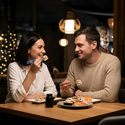 JEETEE 2 Pairs Titanium Coated Anti-slip Stainless Steel Reusable Chopsticks Dishwasher Safe - Nice Metal Chop Sticks with Holder Set Sushi Ramen Chopsticks for Daily Party Camping Gift 9.25 Inch Grey