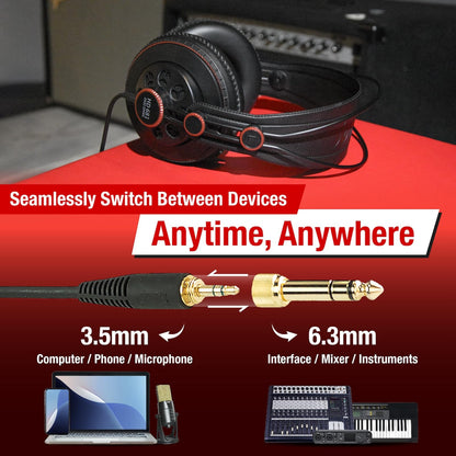 Superlux HD681 Semi-Open Studio Headphones, Wired Over-Ear with 50mm Neodymium Drivers, Single-Sided Cable, 10-30,000Hz, for Monitoring, Recording, Mixing, Podcast, Music