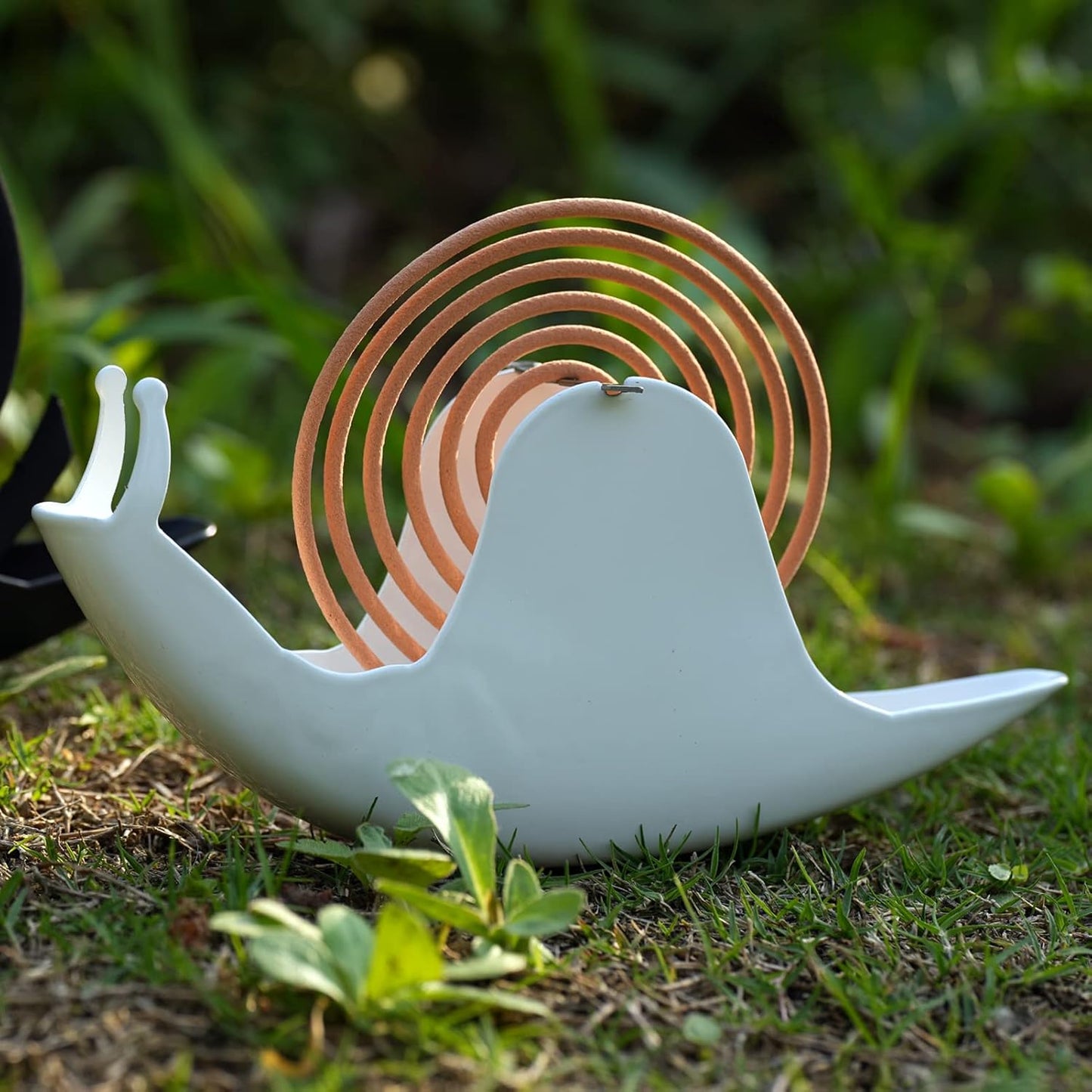 Snail Mosquito Coil Holder - Iron Metal Fireproof Incense Burner Bracket for Home Office Bedroom Decor