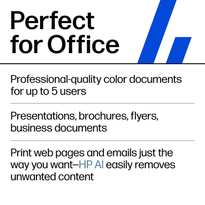 HP OfficeJet Pro 9135 Wireless All-in-One Color Inkjet Printer, Print, Scan, Copy, Fax, ADF, Duplex Print/scan, Best-for-Office, 3 Month Trial of Instant Ink Included, AI-Capable (C2WM0A)