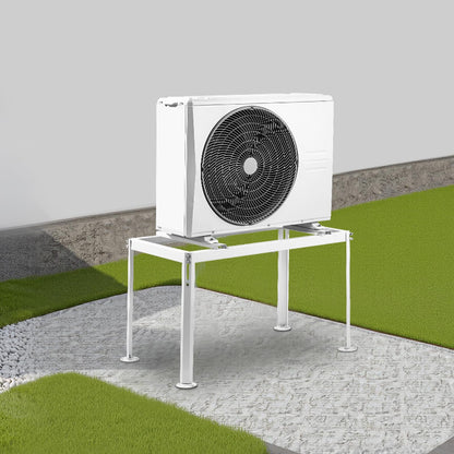 VEVOR Mini Split Ground Stand, Adjustable Anti-Vibration Mini Split Stand for 9000-36000 BTU Ductless Air Conditioner Heat Pump, Heavy Duty AC Base Bracket Floor Mount w/ 661LBS Max. Load Capacity
