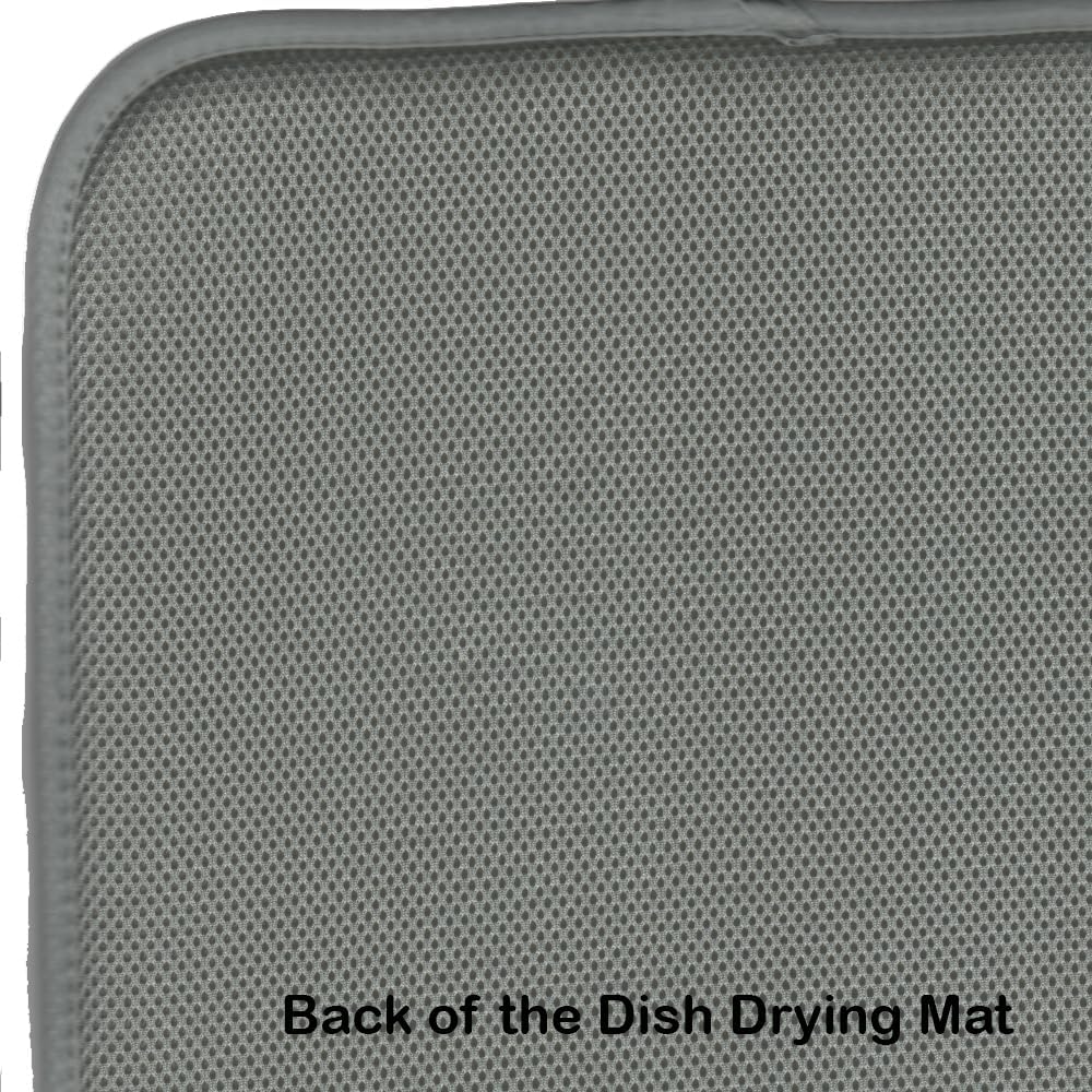 Caroline's Treasures BB2775DDM Dog House Collection Basset Hound Dish Drying Mat, Absorbent Pad for Kitchen Counter