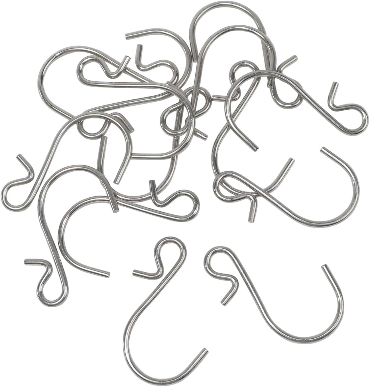 Millennial Essentials 35pcs Small S Hooks, Metal S Shaped Wire Hook Hangers for DIY Crafts, Jewelry, Key Chains