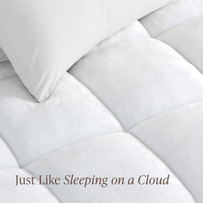 Bare Home Split Head Flex King Microplush Mattress Topper - Pillow Top Reversible - Dual Sided All-Season - 8" to 24" Deep Pocket - Soft Fitted Cover - Plush Mattress Pad (Split Head Flex King)