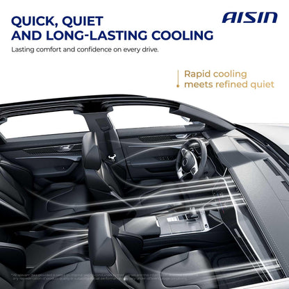 AISIN AFTERMARKET ACCHY-00432 Air Conditioner AC Compressor - Compatible with Hyundai Sonata 2020-2023 1.6L 2.5L - with 6-Pulley Groove, with Clutch