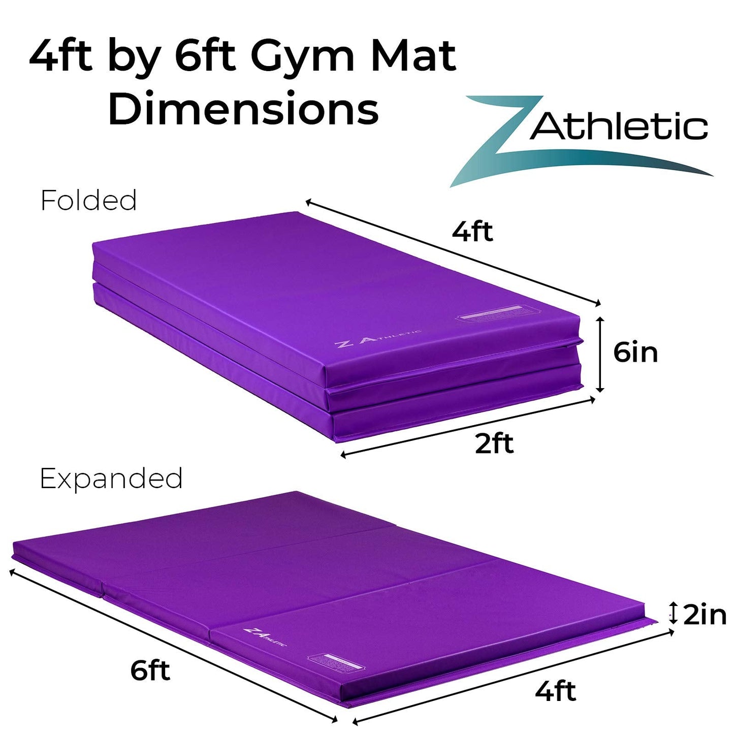 Z Athletic Kip Bar and Folding Gymnastics Mat