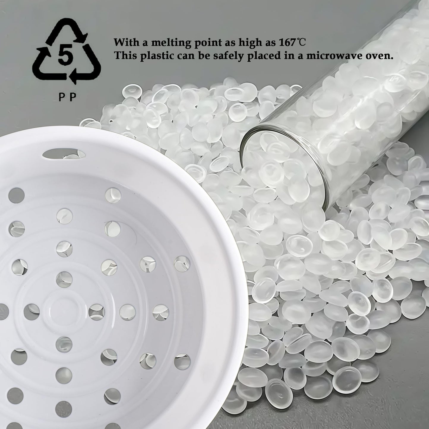 5 PCS PP Steamer Baskets+1 Stainless Steel Collapsible Cross Rack(5 Sizes) for Rice Cooker, Kitchen Cookware & Food Draining
