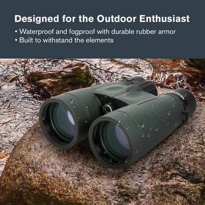 Celestron - Nature DX 12x56 Binoculars – Powerful and Bright for Long-Range Viewing – 56mm Objective Lenses – 12x Magnification – Fully Multi-Coated – Waterproof and Fogproof – Tripod Adaptable