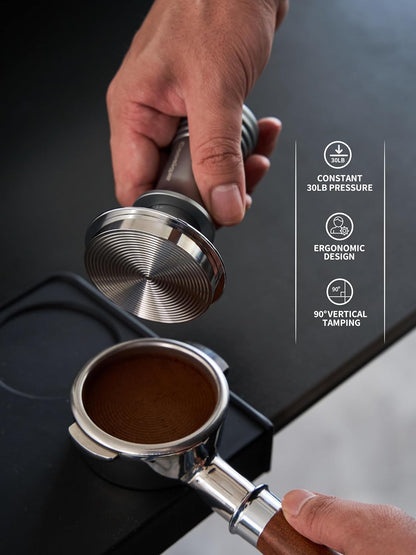 51mm Espresso Tamper, Premium Barista Coffee Tamper with 30lb Calibrated Spring Loaded Stainless Steel