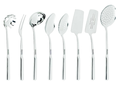Viking Culinary 3-Ply Stainless Steel Hammered Copper Clad Cookware Set, 10 Piece, Oven Safe & Culinary 304 Stainless Steel Kitchen Utensil Set, Ergonomic Stay-Cool Handles