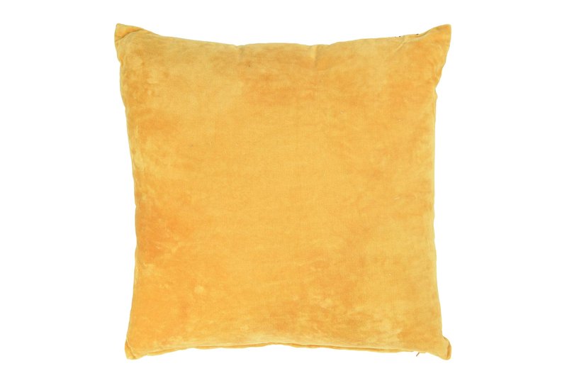 Creative Co-Op One Happy Family are We! Reversible Cotton Stamp Pillow with Solid Back (DF2555)