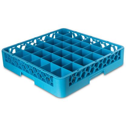 Carlisle FoodService Products RG3614 OptiClean 36 Compartment Glass Rack, 2.94" Compartments, Blue (Pack of 6)