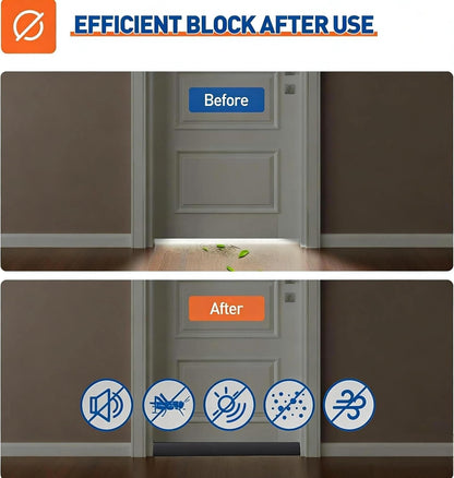 30 Inch 26'' 30'' 1.7", MAGZO Door Draft Stopper, Adjustable Under Door Gap Filler, Fits - Bottom Widths, Seals Gaps up
