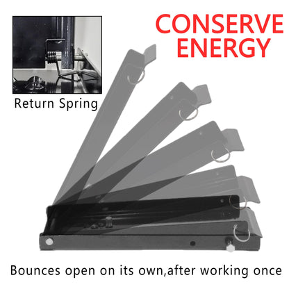 KASTUN Metal Can Crusher - 12 & 16 Oz. Folding Flat Easy Storage, No Wall Mounting Required