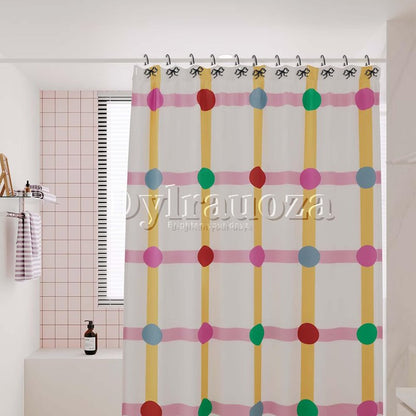Dylrauoza Black Bow Shower Curtain Hooks, 12 Pack Decorative Metal Rust Proof Shower Curtain Rings for Bathroom, Elegant Cute Curtain Hangers for Standard Shower Rods
