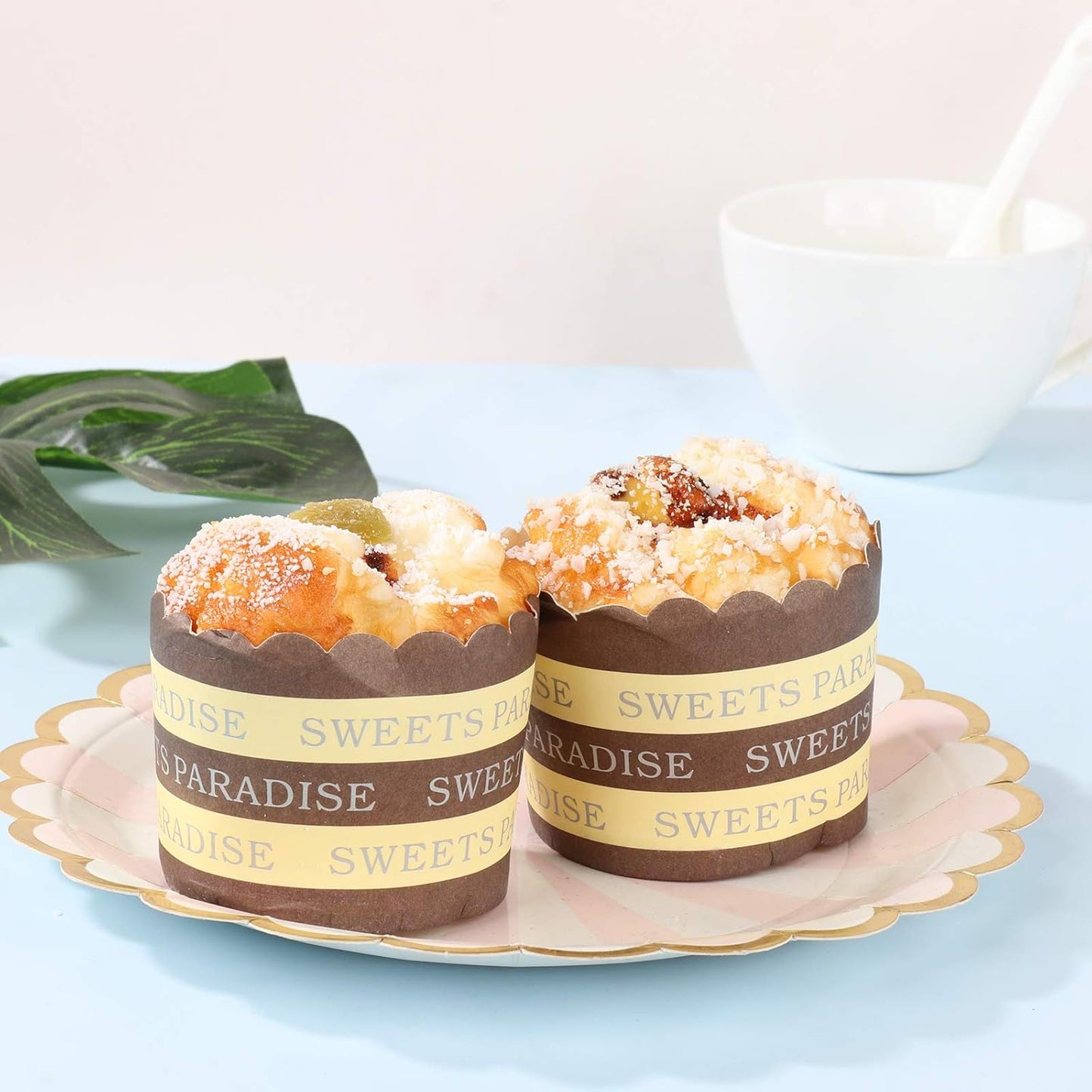 Firlar 6 Pcs Fake Cupcake Faux Cakes Simulation Realistic Food for Decoration Display Props